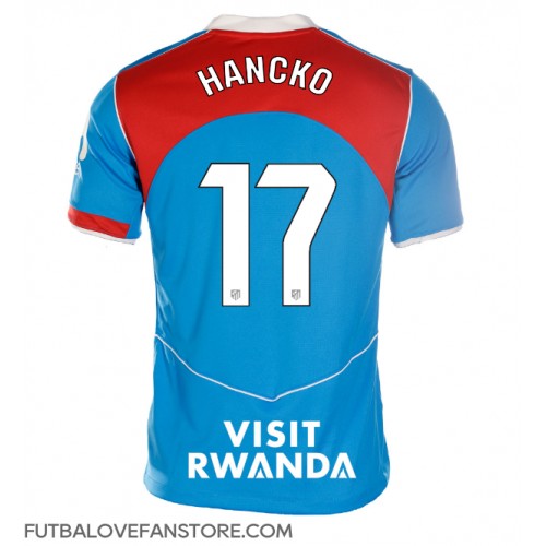 Atletico Madrid David Hancko #17 Tretí Ženy futbalový dres 2025-26 Krátky Rukáv Atletico Madrid David Hancko #17 Tretí Ženy futbalový dres 2025-26 Krátky Rukáv